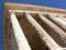 Columns and ceiling of Roman temple Square House in the city of NÃ®mes