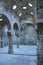 Columns and ceiling with star shaped vents, Arab Baths, Ronda, MÃ¡laga, Andalusia