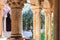 Columns of cloister of Basilica di San Zeno