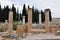Columns on Colonnade Street, Hierapolis, Pamukkale, Denizli Province, Turkey