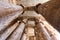 Columns in Denderah Temple, Qena, Egypt