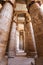 Columns in Denderah Temple, Qena, Egypt