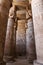 Columns in Denderah Temple, Qena, Egypt