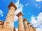 Columns of Doric temple of Hera in Selinunte in Sicily