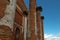 Columns in front of the old church