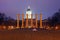 Columns in front of University of Missouri building in Columbia