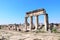 Columns on Frontinus street, Hierapolis, Pamukkale, Turkey