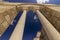 Columns of the great basilica in the old capital Pliska in Bulgaria near the town of Shumen