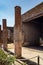 Columns of the inner courtyard of a Pompeii house