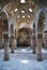 Columns inside the Arab baths with star shaped skylights, Ronda, Spain.