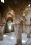 Columns inside the Arab baths with star shaped skylights, Ronda, Spain.