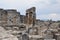 Columns and Lintels by Triumphal Arch on Colonnade Street, Hierapolis, Pamukkale, Denizli Province, Turkey