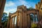 Columns of Magnificent Palace of Fine Art in San Francisco