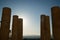 Columns, Pillars, Ruin of a Temple at the Acropolis with Athens