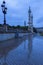 Columns on Place des Quinconces in Bordeaux