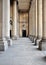 Columns and portico of leeds town hall in West Yorkshire