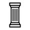 columns and posts line icon vector illustration