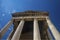 The columns and the roof of the Temple of Augustus