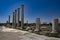 Columns of salamis ancient city north cyprus