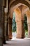 Columns of Sikandar Lodi Tomb in New Delhi Lodhi garden, India, ancient indian pillars