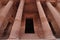 Columns at the Treasury in Petra