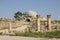 Columns and view of the Umayyad Palace at Jabal al-Qal`a, the ol