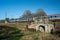 COLWICH, STAFFORDSHIRE, ENGLAND. JANUARY 2024. Avanti train travelling over a railway bridge on the West Coast mainline railway