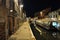 Comacchio, Ferrara, Italy. Night view of a Canal