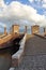 Comacchio, trepponti bridge. Ferrara, Italy