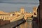 Comacchio, trepponti historic bridge. Ferrara, Italy