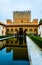 Comares Tower and Courtyard of the Myrtles in Granada...IMAGE