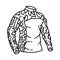 Combat Army Shirt Icon. Doodle Hand Drawn or Outline Icon Style