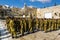 Combat units in the Israeli army were sworn near the wailing wall in Jerusalem