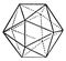 Combination of Pentagonal Dodecahedron and Octahedron vintage illustration