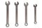 Combination wrench cromed and isolate on white with clipping path