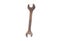 Combination Wrench Spanner old and Rust isolate on white background