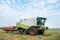 Combine harvester with header removed. Agriculture Image