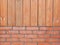 Combined brick and wood background