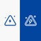 Combustible, Danger, Fire, Highly, Science Line and Glyph Solid icon Blue banner Line and Glyph Solid icon Blue banner