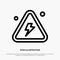 Combustible, Danger, Fire, Highly, Science Line Icon Vector