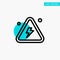 Combustible, Danger, Fire, Highly, Science turquoise highlight circle point Vector icon