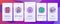 Combustible Products Onboarding Icons Set Vector