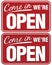 Come In We\'re Open