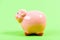 Come to work and get your first salary. money saving. financial problem. income management. planning budget. piggy bank