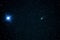 Comet 21P and Capella stars Auriga constellation