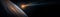Comet, asteroid, meteorite flying to the planet Earth on the background of the starry night sky. Glowing asteroid and tail of a