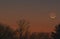 Comet Panstarrs and the Crescent Moon