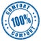 Comfort guarantee rubber stamp