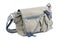 Comfortable fabric sports bag on white background.