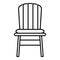 Comfortable outdoor chair icon, outline style